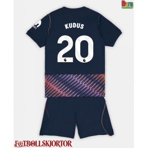 Tottenham Hotspur Mohammed Kudus #20 Borta Kläder Barn 2026-27 Kortärmad (+ Korta byxor)